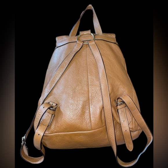 Coach Leather Billie Saddle Brown Backpack - Picture 7 of 12